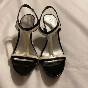 ANNE Klein Black and White Heel